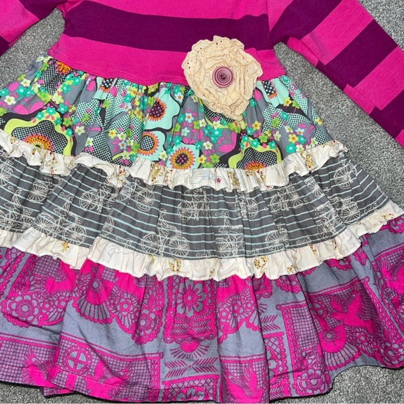 2T Giggle Moon Eternal Bliss Twirl Ruffle Ling Sleeve Fall Dress & Headband Set - Picture 5 of 10
